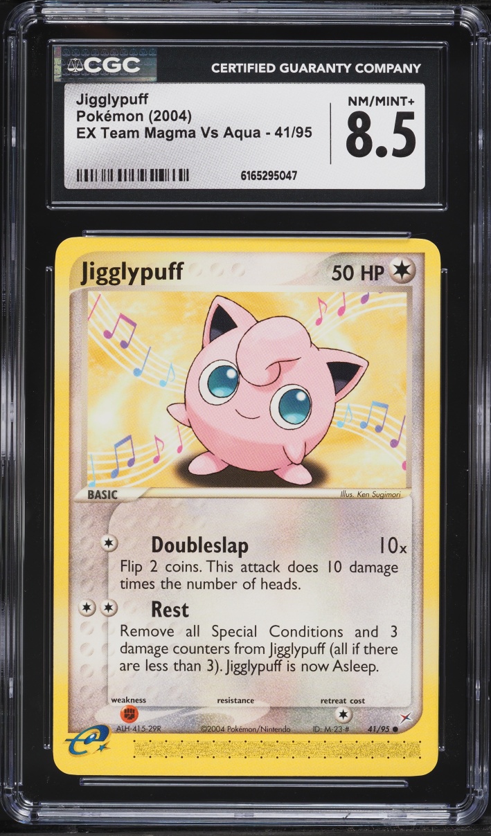 2004 Pokemon EX Team Magma VS Aqua Jigglypuff #41 CGC 8.5 NM-MT+