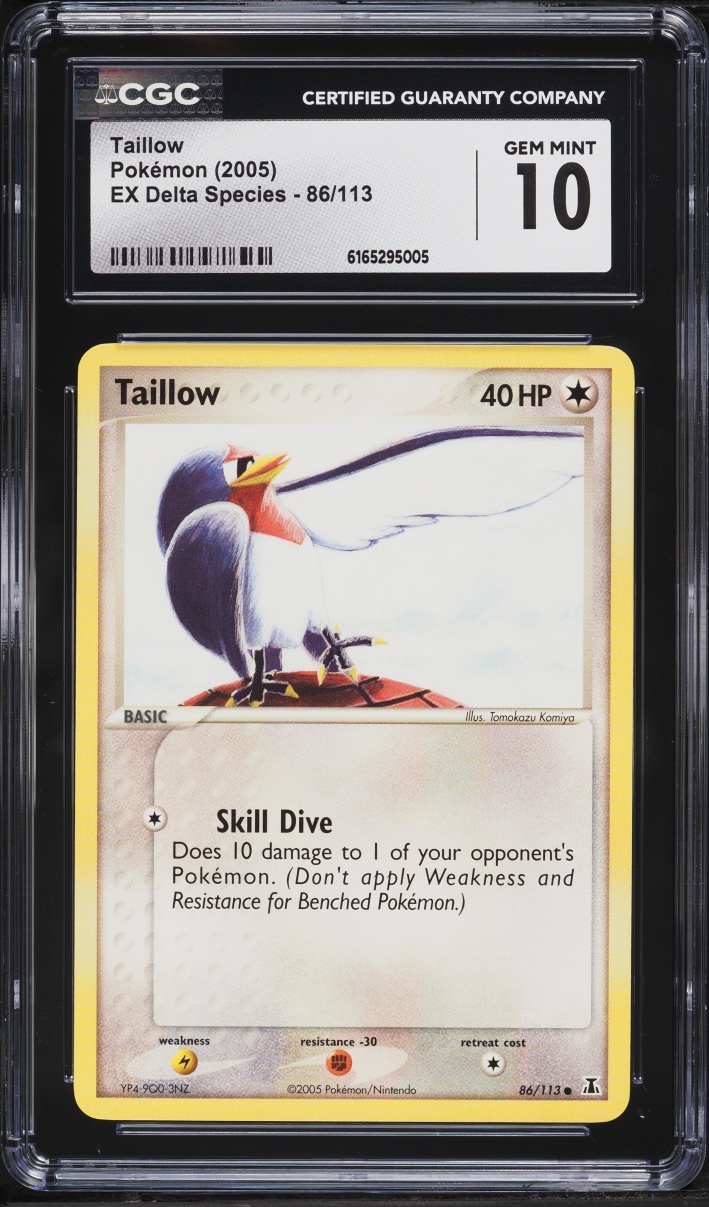 2005 Pokemon EX Delta Species Taillow #86 CGC 10 GEM MINT
