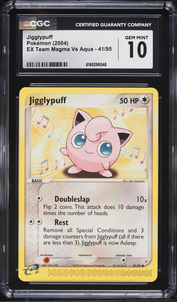 2004 Pokemon EX Team Magma VS Aqua Jigglypuff #41 CGC 10 GEM MINT