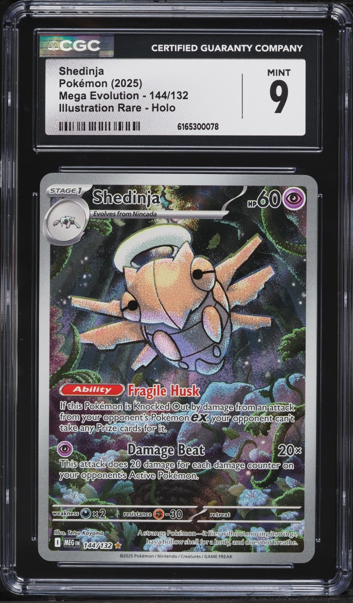 2025 Pokemon Mega Evolution IR Shedinja #144 CGC 9 MINT