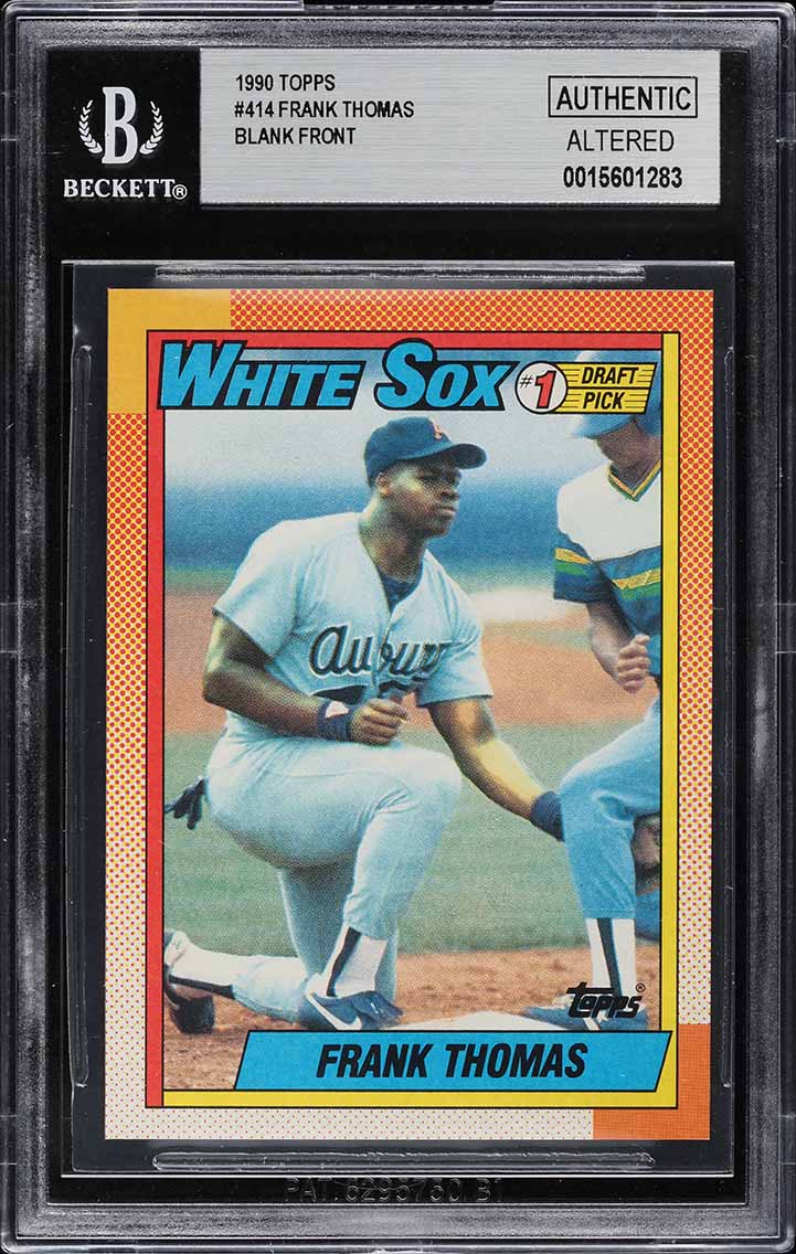 1990 Topps Frank Thomas ROOKIE #414 CSG 8 NM-MT on Fanatics