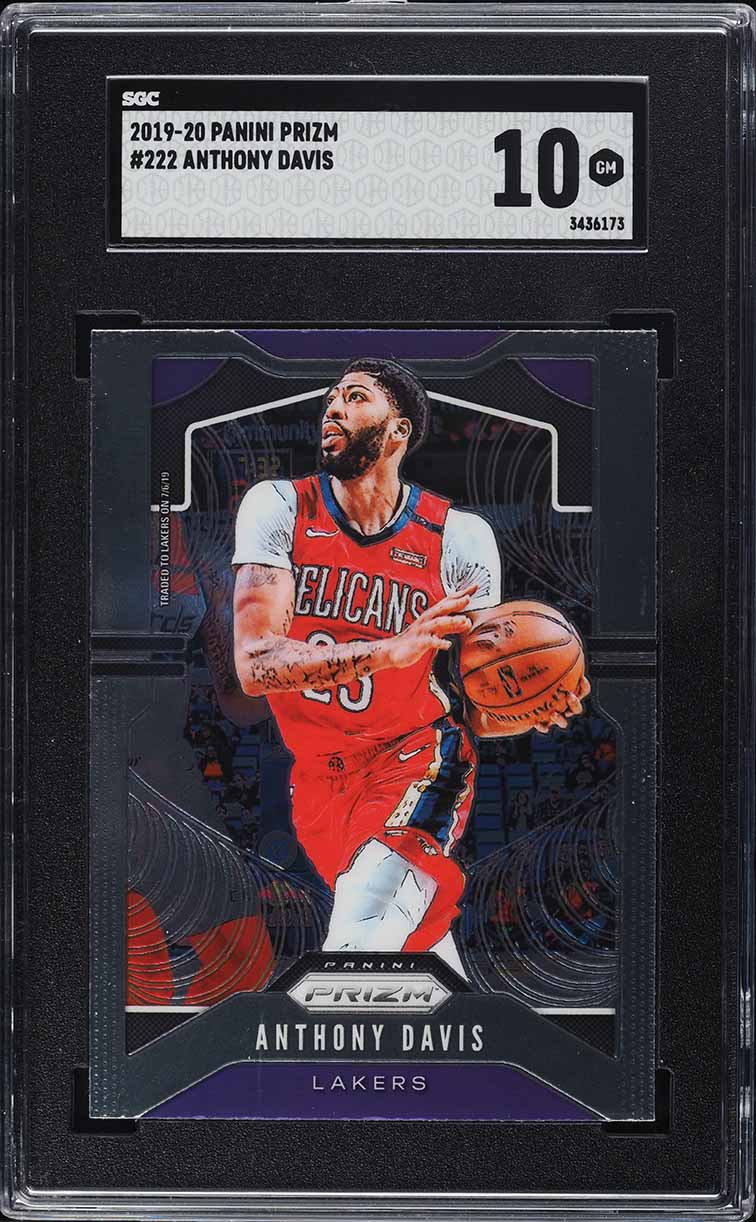 2019 Panini Chronicles Prizm Update Anthony Davis #506 PSA 10 GEM
