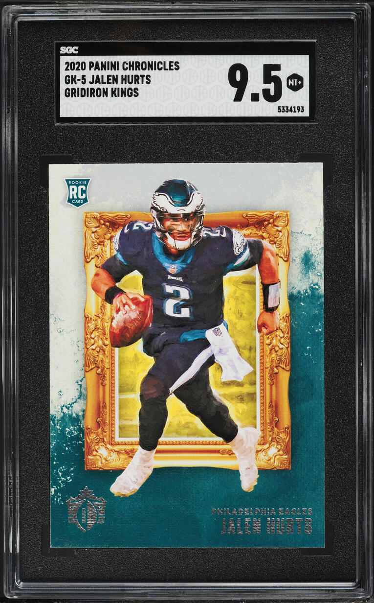2020 Panini Chronicles Gridiron Kings Jalen Hurts ROOKIE #GK-5 SGC 9.5 MINT+