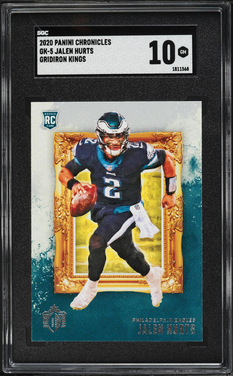 2020 Panini Chronicles Gridiron Kings Jalen Hurts ROOKIE #GK-5 SGC 10 GEM MINT