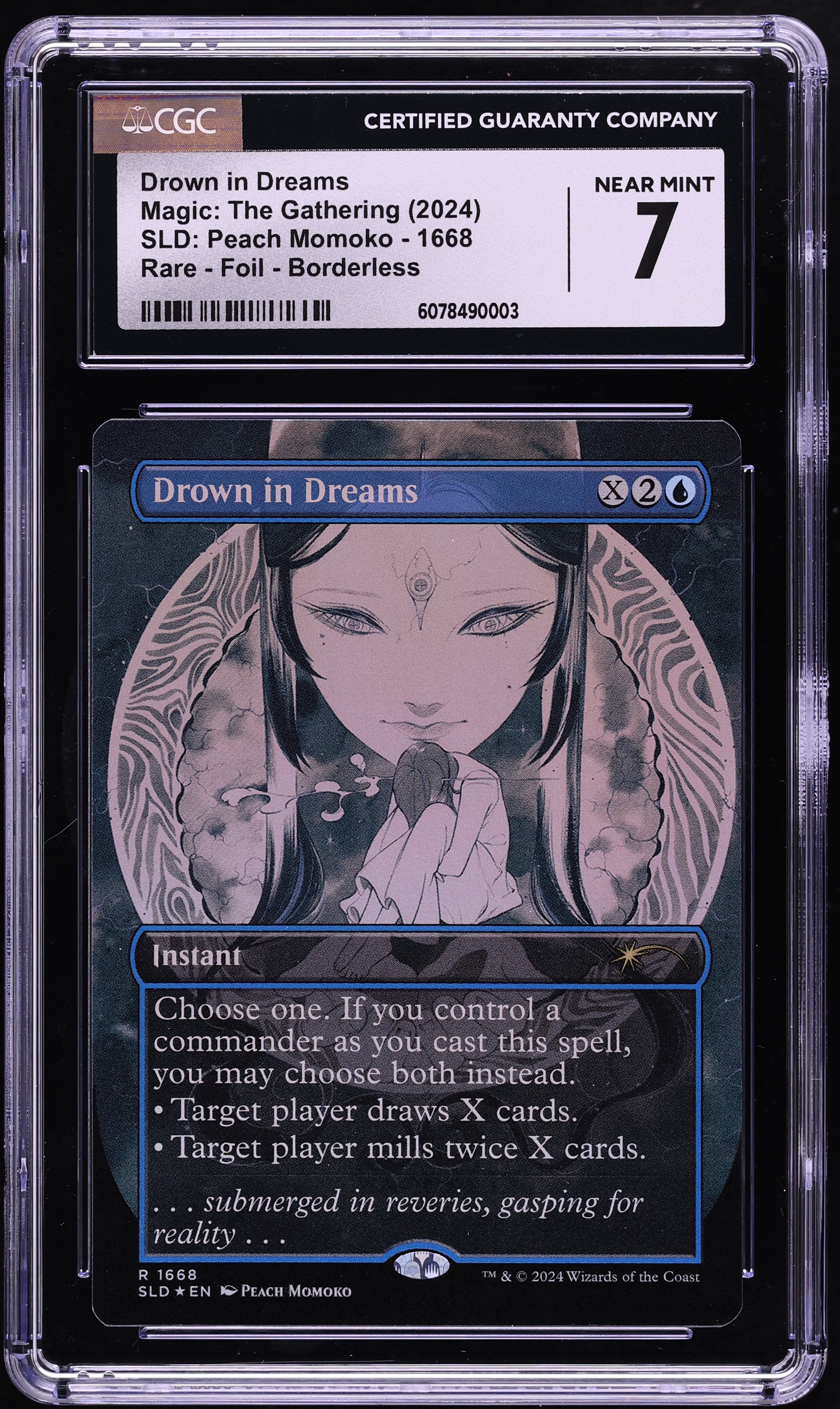 2024 Magic The Gathering MTG SLD Peach Momoko Borderless Foil