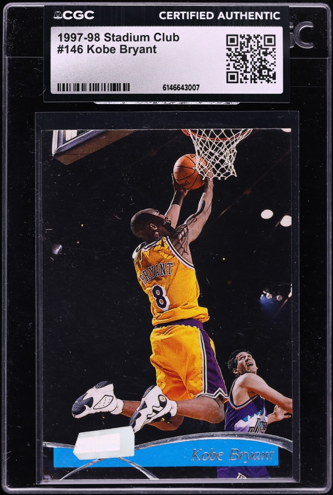 1997 Stadium Club Basketball Kobe Bryant #146 CGC AUTH