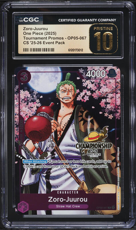 2024 One Piece Japanese 2nd Anniversary Zoro-Juurou #OP05-067 PSA