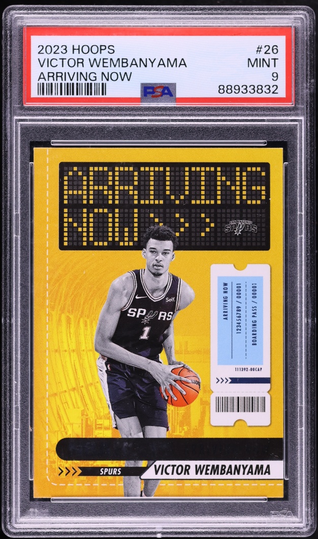 2023 Hoops Arriving Now Victor Wembanyama ROOKIE #26 PSA 9 MINT