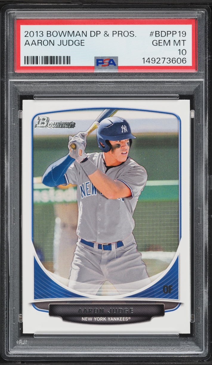 2013 Bowman Draft Picks Aaron Judge PROSPECT #BDPP19 PSA 10 GEM MINT