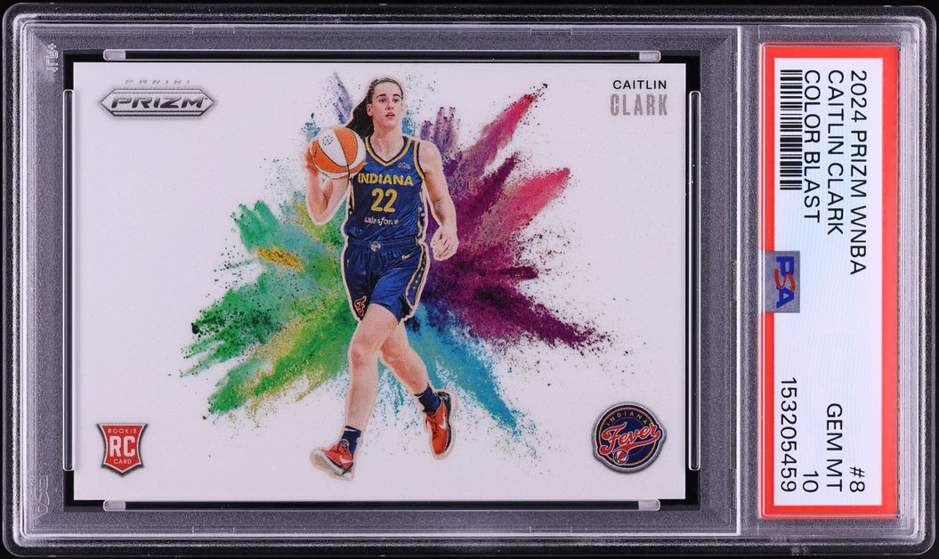 2024 Panini Prizm WNBA Color Blast Caitlin Clark ROOKIE #8 PSA 10 GEM MINT