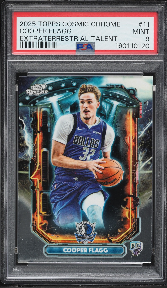 2025 Topps Chrome Cosmic Extraterrestrial Talent Cooper Flagg ROOKIE #11 PSA 9 MINT