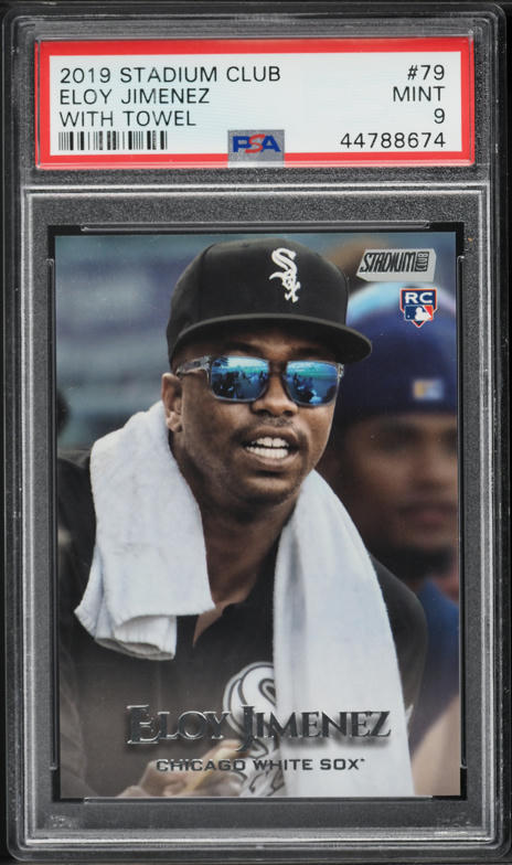 2019 Topps Chrome Prism Refractor Eloy Jimenez ROOKIE #202 PSA 10