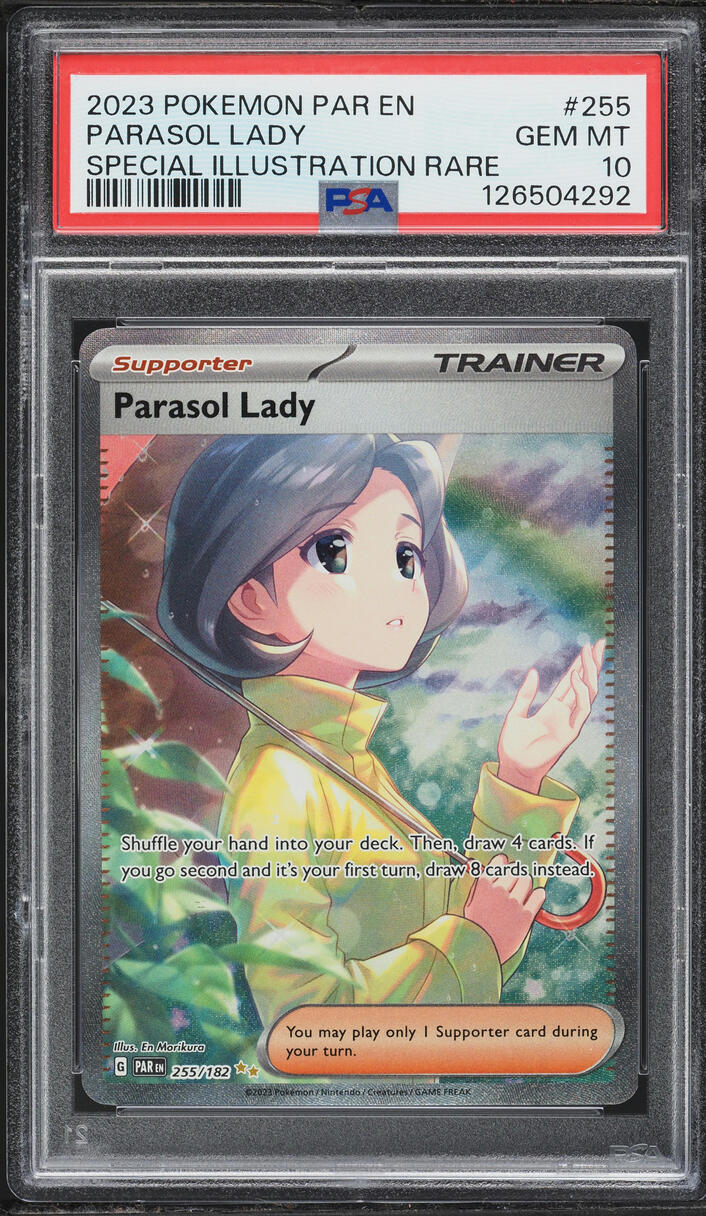 2023 Pokemon Scarlet & Violet Paradox Rift SIR Parasol Lady #255 PSA 10 GEM MINT