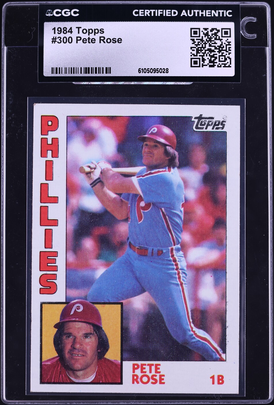 1984 Topps Pete Rose #300 CGC AUTH