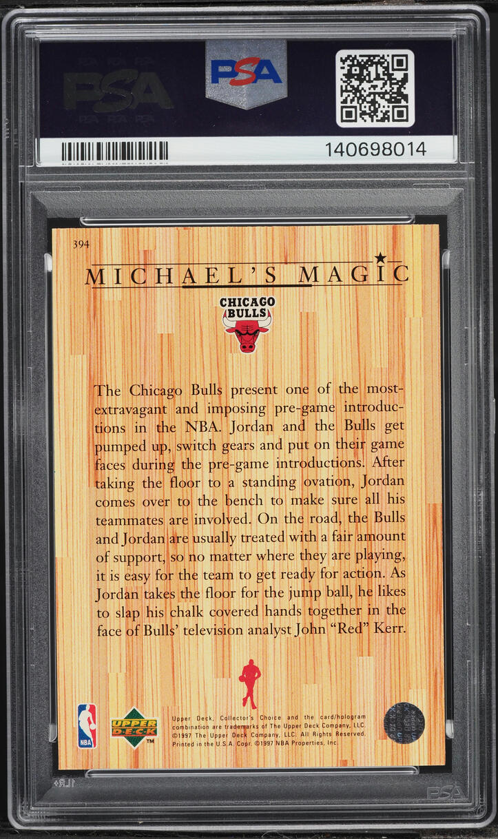 1997 Collector's Choice Michael Jordan #394 PSA 7 NRMT