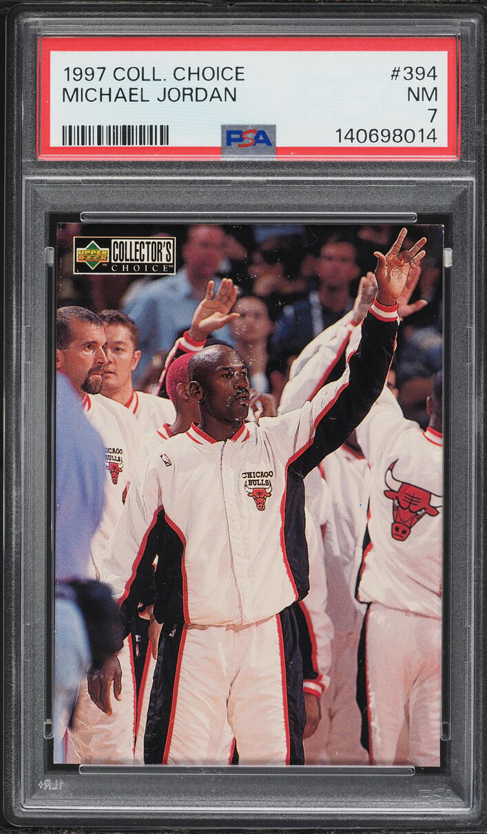 1997 Collector's Choice Michael Jordan #394 PSA 7 NRMT