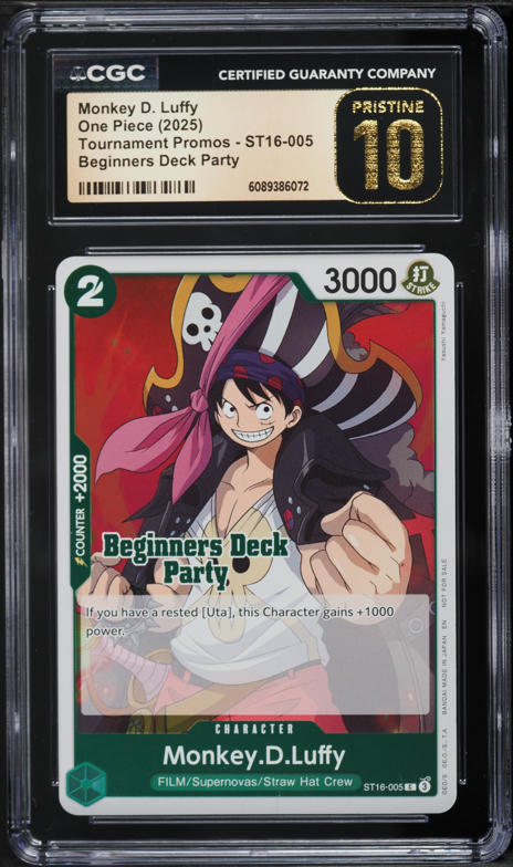 2025 One Piece Promo Dodgers Night Monkey D. Luffy #EB02-010 PSA