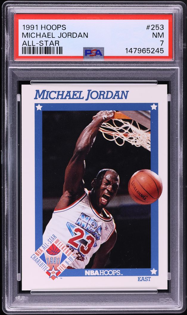 1991 Hoops All Star Michael Jordan #253 PSA 7 NRMT
