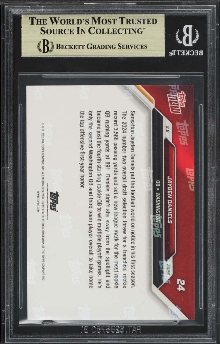 2024 Topps Now Jayden Daniels ROOKIE #285 BGS 9.5 GEM MINT