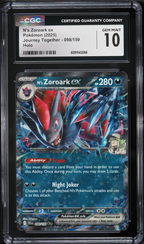 2025 Pokemon Scarlet & Violet Journey Together Holo N's Zoroark EX