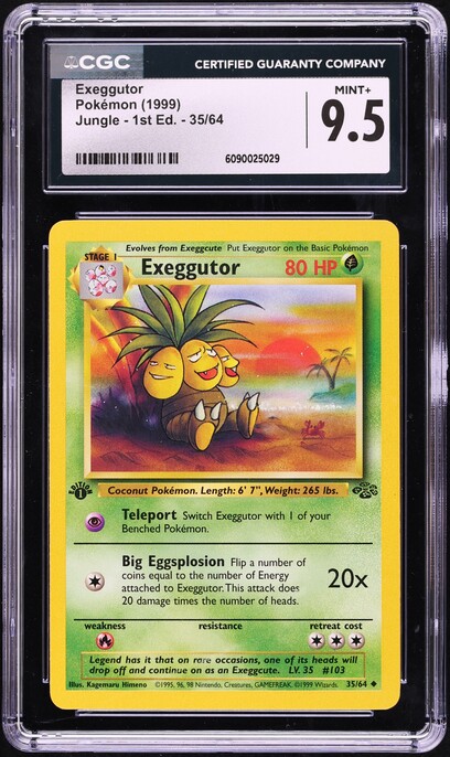 1999 Pokemon Japanese Promo Trainer Glossy Bilingual Exeggutor
