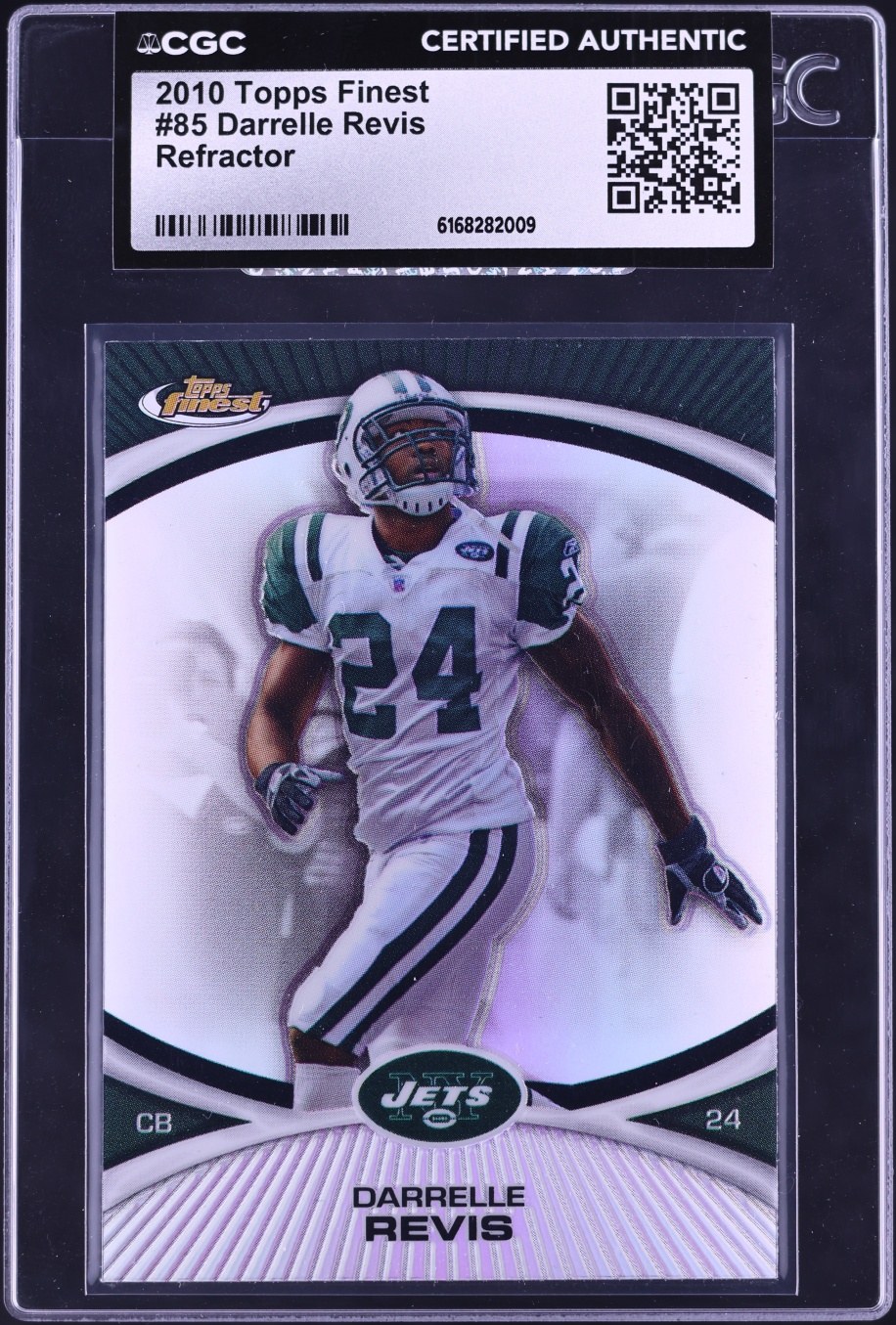 2010 Finest Refractor Darrelle Revis #85 CGC AUTH