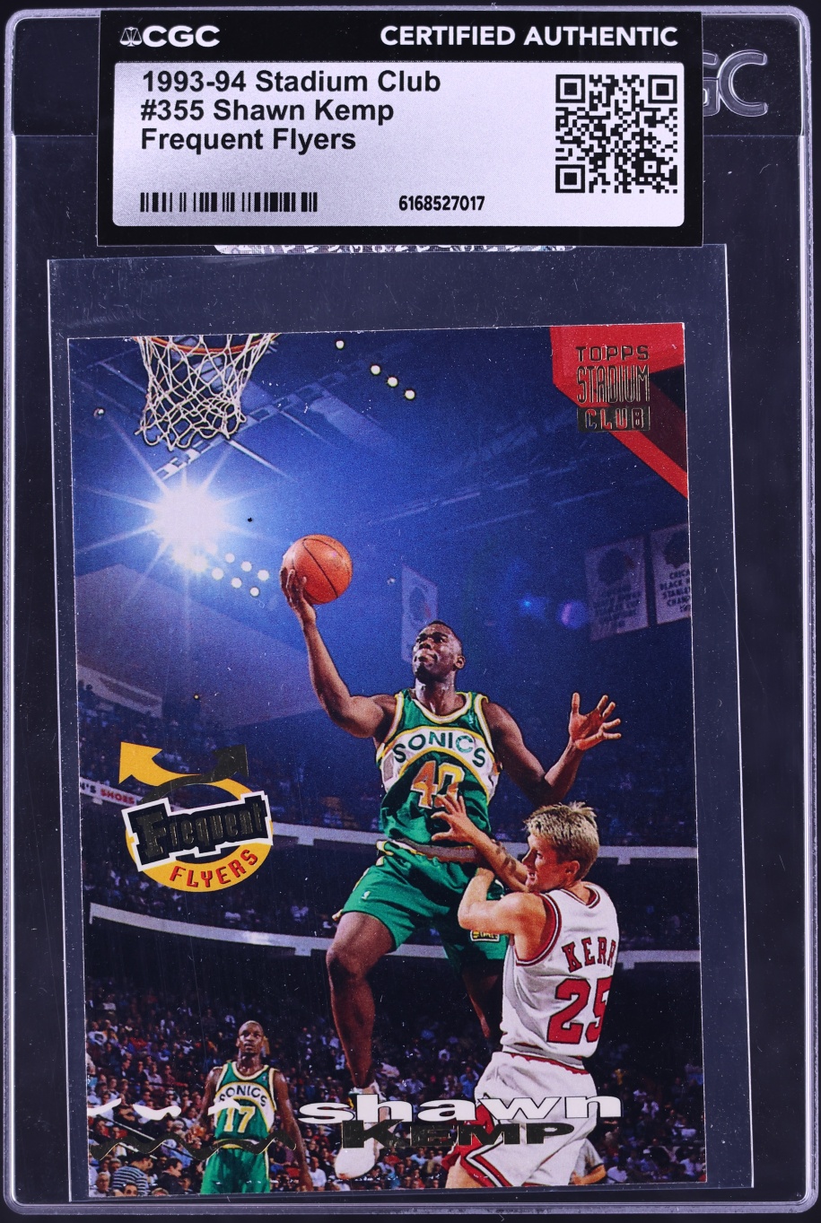 1993 Stadium Club Frequent Flyers Shawn Kemp #355 CGC AUTH
