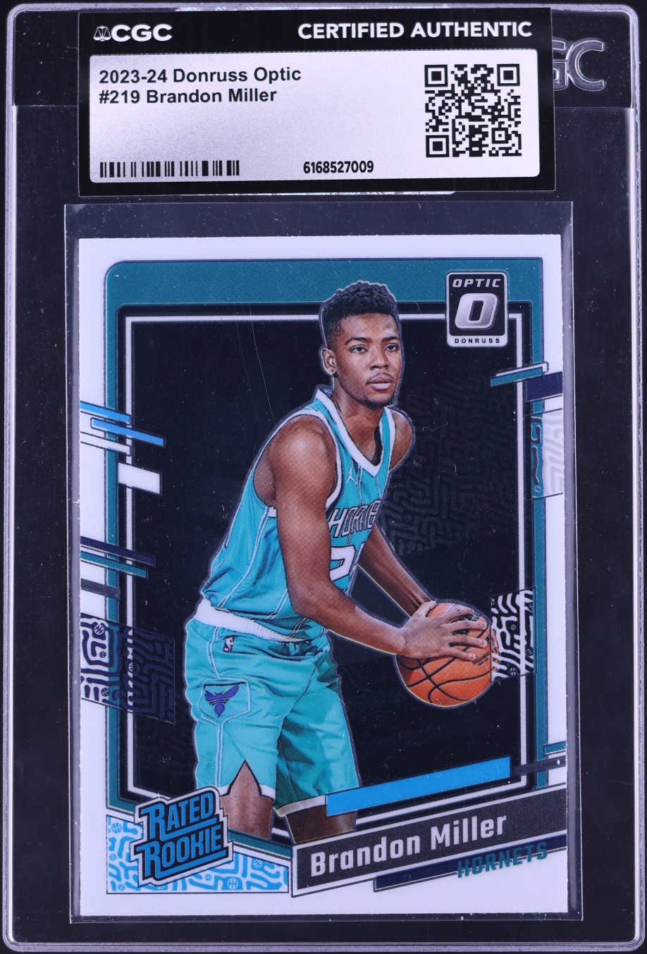 2023 Donruss Optic Brandon Miller ROOKIE #219 CGC AUTH