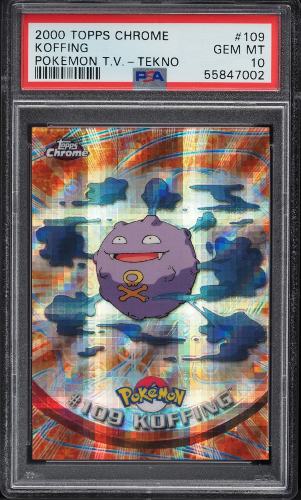 2000 Topps Chrome Pokemon Series 2 Tekno Koffing #109 PSA 10 GEM MINT