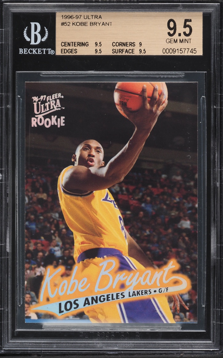 1996 Ultra Basketball Kobe Bryant ROOKIE #52 BGS 9.5 GEM MINT