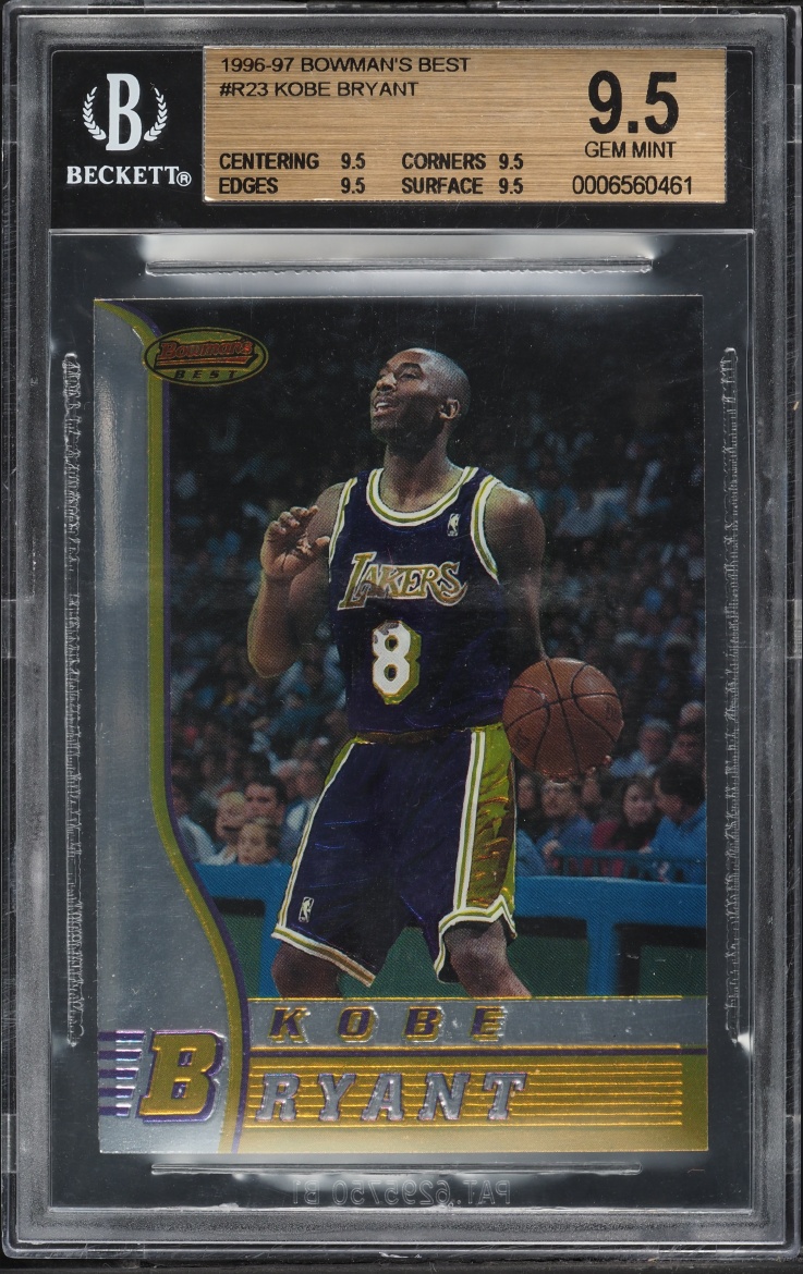 1996 Bowman's Best Kobe Bryant ROOKIE #R23 BGS 9.5 GEM MINT