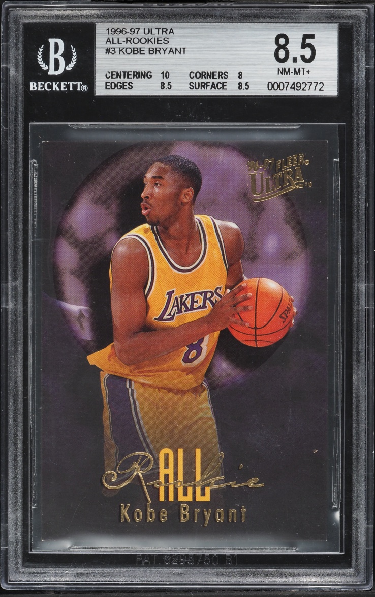 1996 Ultra All-Rookies Kobe Bryant ROOKIE #3 BGS 8.5 NM-MT+