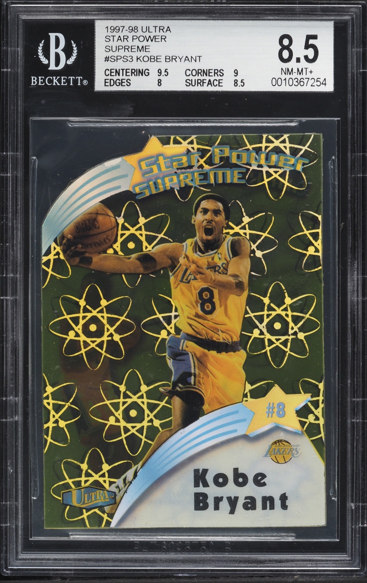1997 Ultra Star Power Supreme Die-Cut Kobe Bryant #SPS3 BGS 8.5 NM-MT+
