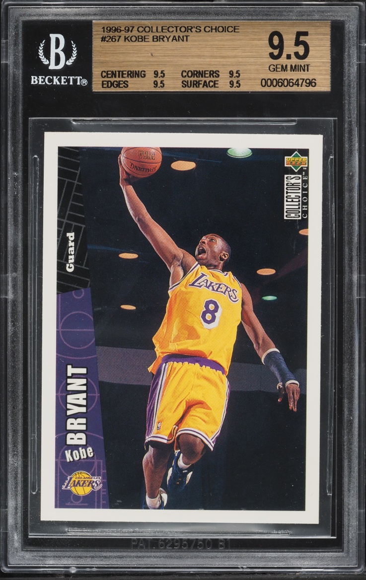 1996 Collector's Choice Kobe Bryant ROOKIE #267 BGS 9.5 GEM MINT