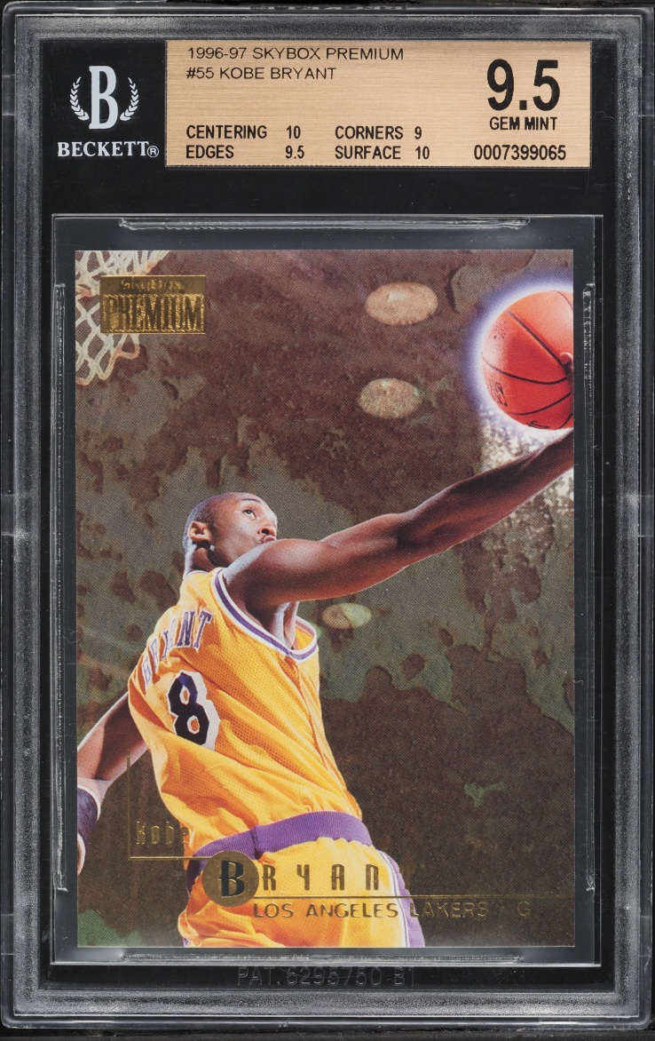 1996 Skybox Premium Kobe Bryant ROOKIE #55 BGS 9.5 GEM MINT
