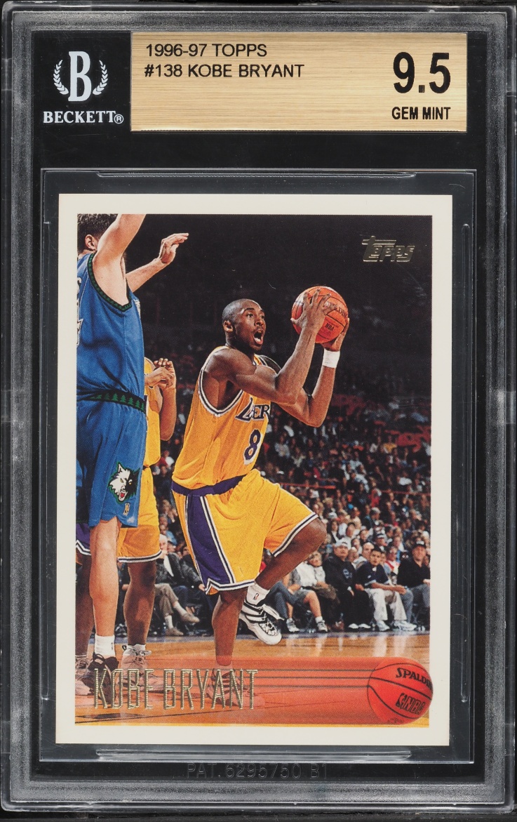 1996 Topps Basketball Kobe Bryant ROOKIE #138 BGS 9.5 GEM MINT