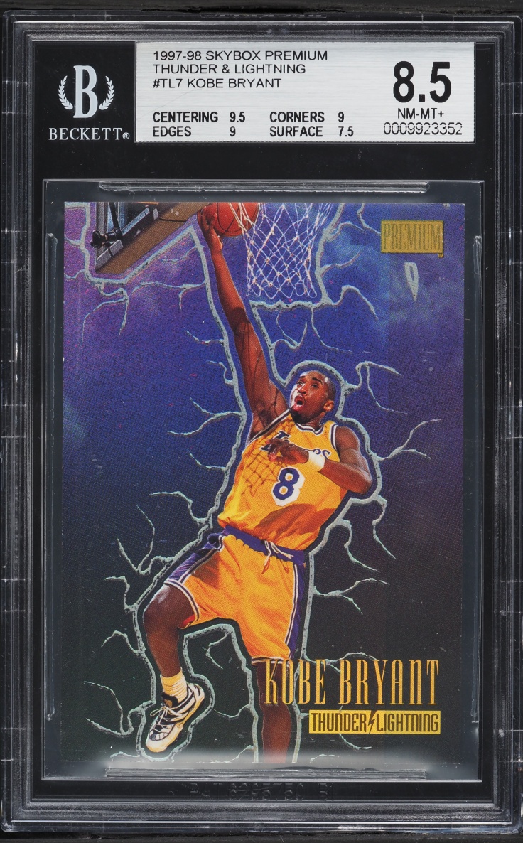 1997 Skybox Premium Thunder & Lightning Kobe Bryant #7 BGS 8.5 NM-MT+
