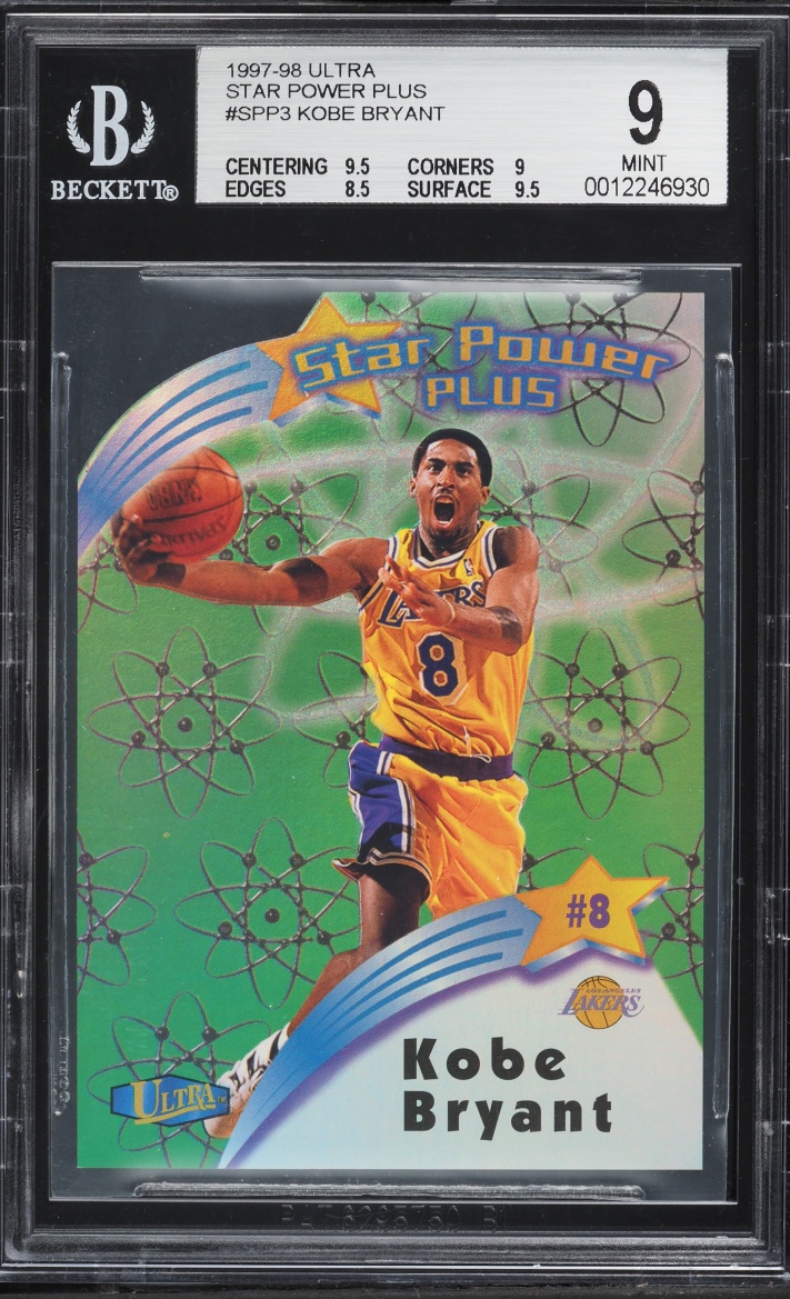 1997 Ultra Star Power Plus Die-Cut Kobe Bryant #SPP3 BGS 9 MINT