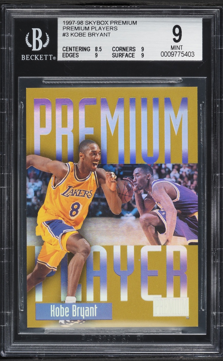 1997 Skybox Premium Player Kobe Bryant #3 BGS 9 MINT