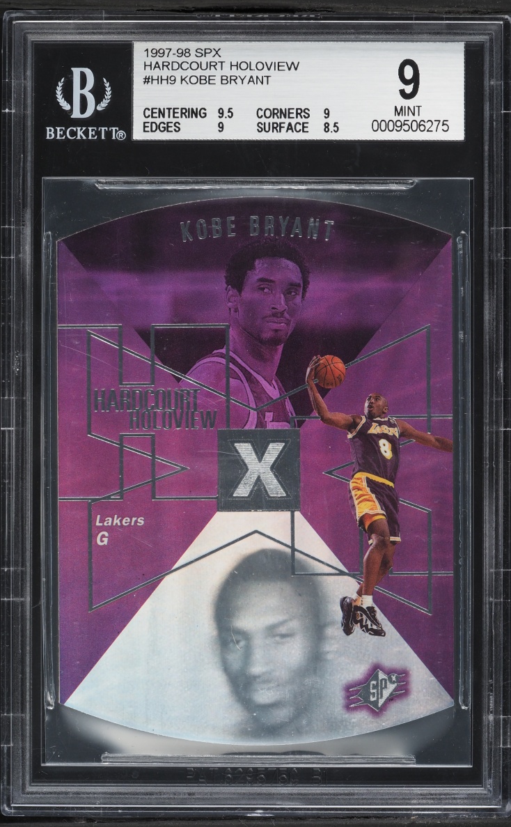 1997 SPx Hardcourt Holoview Kobe Bryant #HH9 BGS 9 MINT