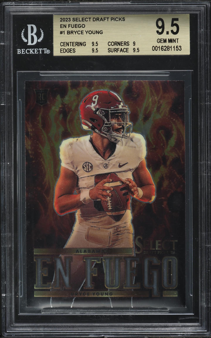 2023 Select Draft Picks En Fuego Bryce Young ROOKIE #EF-BY BGS 9.5 GEM MINT