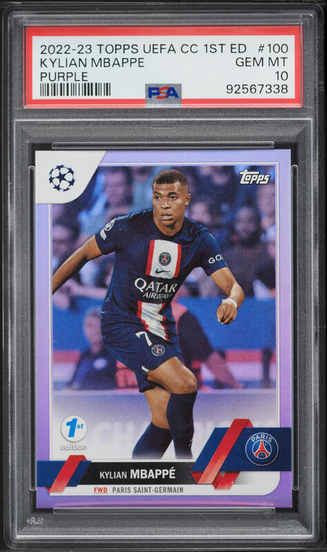 2024 Donruss FIFA Kaboom! Kylian Mbappe #1 PSA 10 GEM MINT on