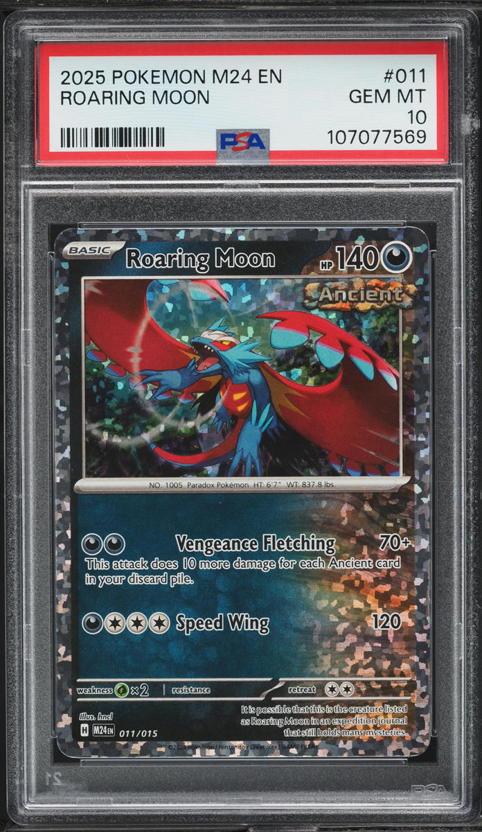 2025 Pokemon Scarlet & Violet McDonald's Collection Holo Roaring Moon #11 PSA 10 GEM MINT
