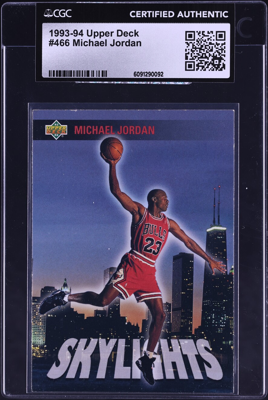 1993 Upper Deck Skylights Michael Jordan #466 CGC AUTH