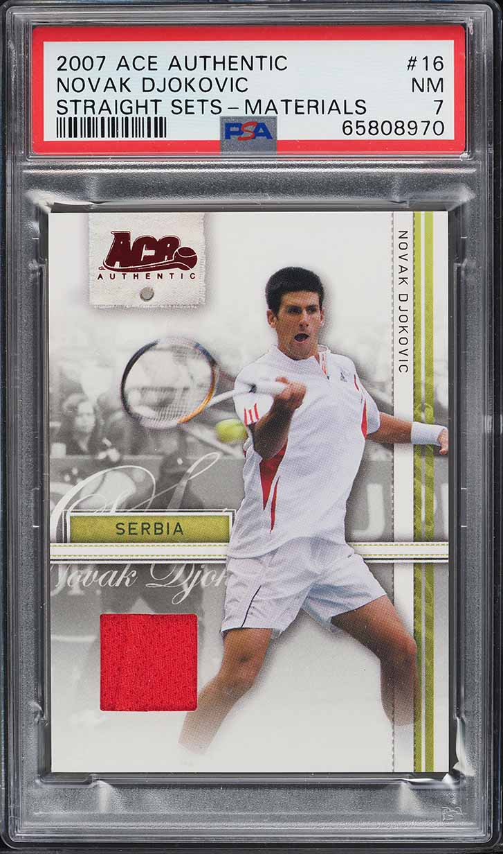 2006 Ace Authentic Center Court Stars Novak Djokovic ROOKIE AUTO