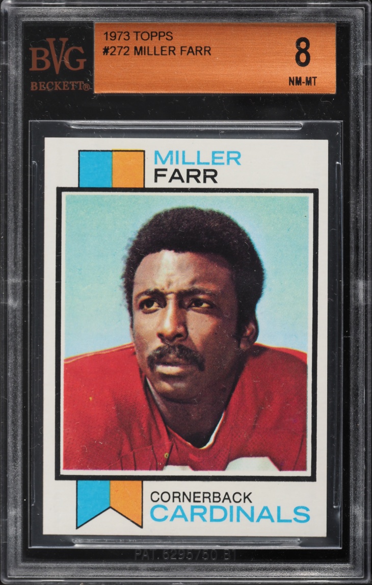 1973 Topps Football Miller Farr #272 BVG 8 NM-MT