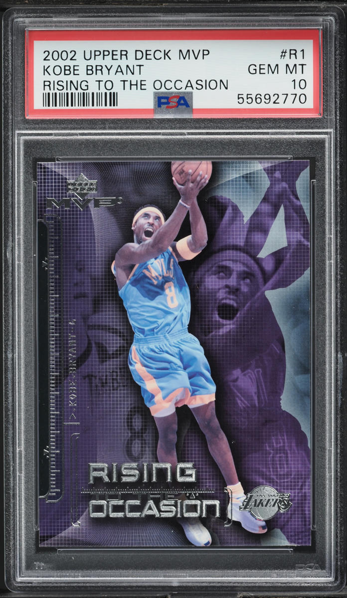 2002 Upper Deck MVP Rising To The Occasion Kobe Bryant #R1 PSA 10 GEM MINT