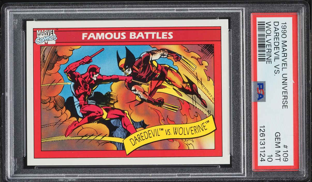 1990 Impel Marvel Universe Wolverine Vs. Daredevil #109 PSA 10 GEM MINT
