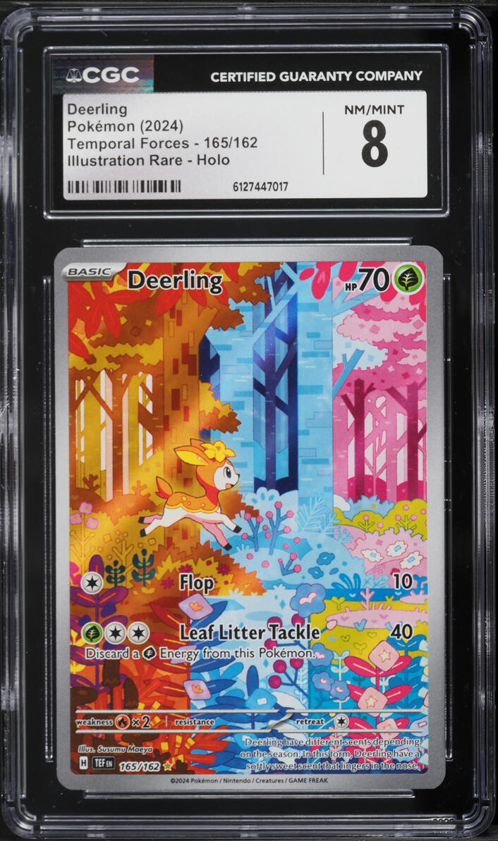 2024 Pokemon Scarlet & Violet Temporal Forces IR Deerling #165 CGC 8 NM-MT