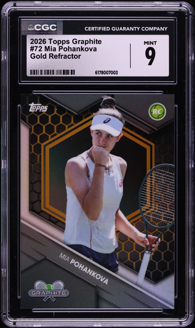 2026 Topps Graphite Gold Refractor Mia Pohankova /25 #72 CGC 9 MINT